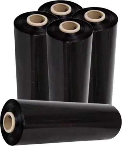 Película Stretch Industrial Negro 25 CM X 200MTS